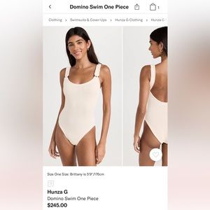 Hunza G Domino swim one piece